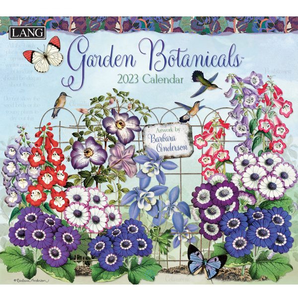 Lang 2023 Calendar Garden Botanicals Calender Fits Wall Frame