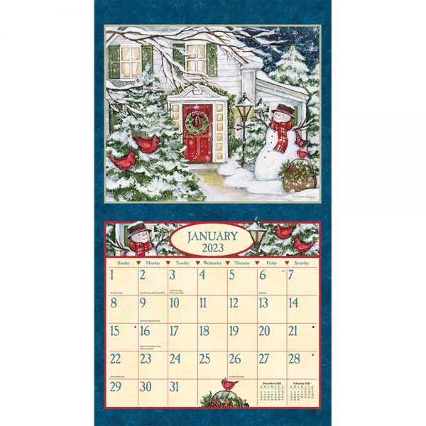 Lang 2023 Calendar Heart and Home Calender Fits Wall Frame