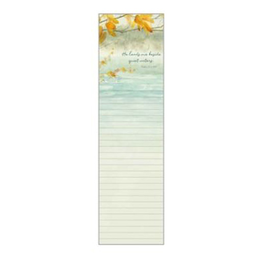 Legacy List Pad Quiet Waters Ruled Tear Off Pages Magnetic