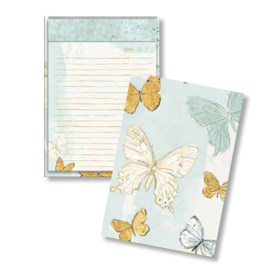 Lang Note Pad Flutter Butterfly 200 Ruled Pages Hard Cover