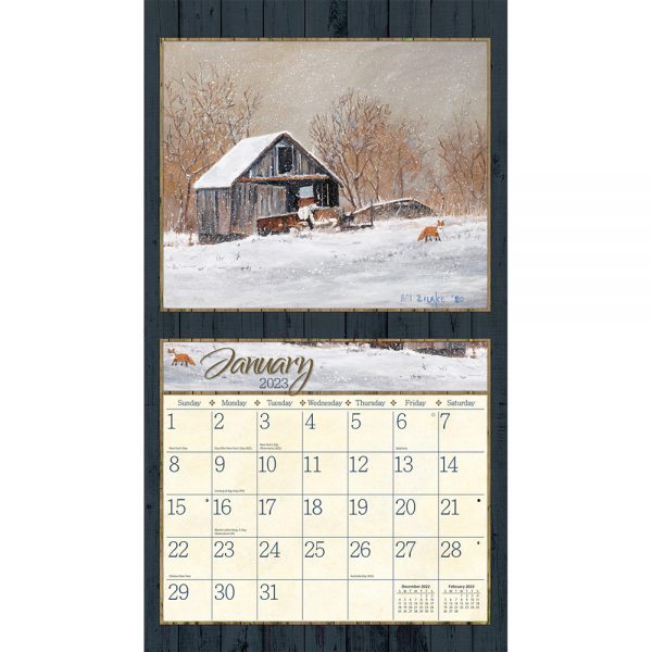 Lang 2023 Calendar On the Farm Calender Fits Wall Frame