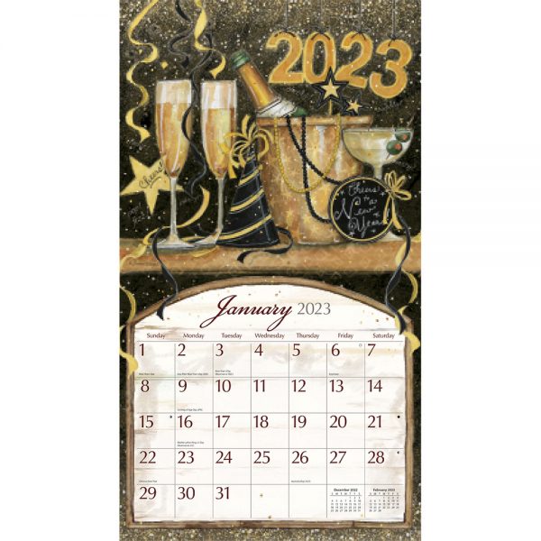 Lang 2023 Calendar Wine Country Calender Fits Wall Frame