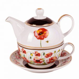 French Country Kitchen Tea For One Poppies Collection Teapot