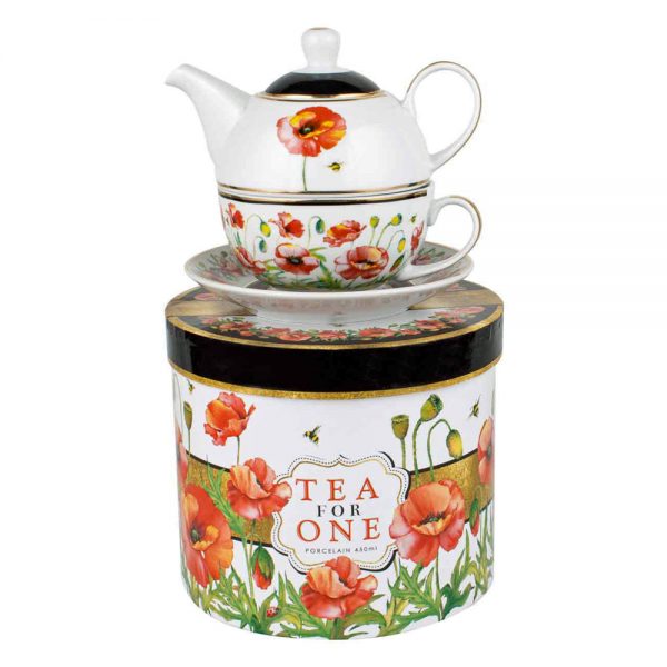 French Country Kitchen Tea For One Poppies Collection Teapot