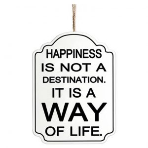 Country Wooden Farmhouse Sign Please Happiness is a Destination Plaque