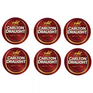 Country Kitchen Ceramic Coasters Set of 6 Carlton Draught Beer Bar