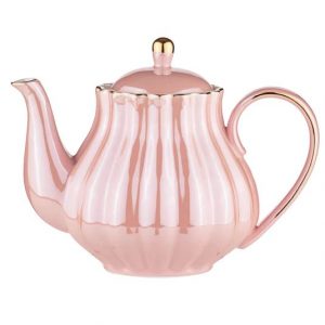 French Chic Kitchen Tea Pot Parisienne Pearl Marshmallow Teapot