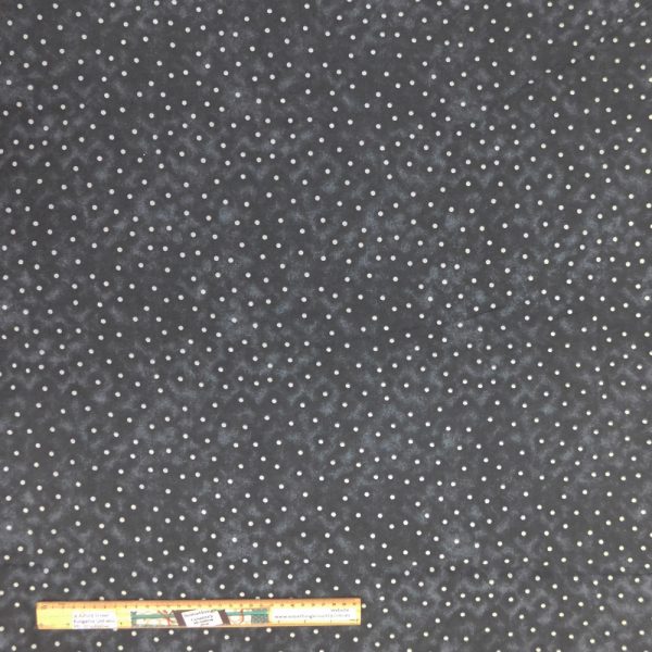 Quilting Patchwork Fabric Sewing Grey White Spots Wide Backing 270x50cm
