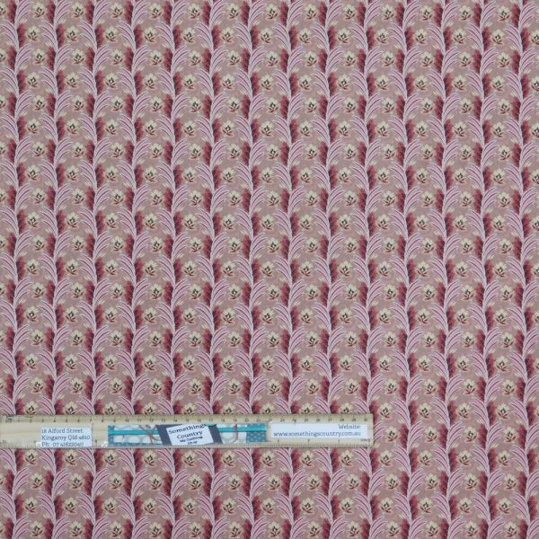 Quilting Patchwork Cotton Sewing Fabric Windermere Repro Pink Floral 1 Meter