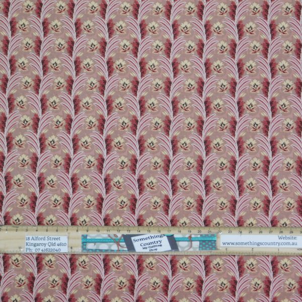 Quilting Patchwork Cotton Sewing Fabric Windermere Repro Pink Floral 1 Meter