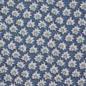Quilting Patchwork Cotton Sewing Fabric Windermere Repro Blue Leaf 1 Meter