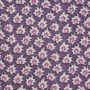 Quilting Patchwork Cotton Sewing Fabric Windermere Purple Leaf 1 Meter
