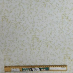 Quilting Patchwork Cotton Sewing Fabric Cream Gold Blotches 1 Meter