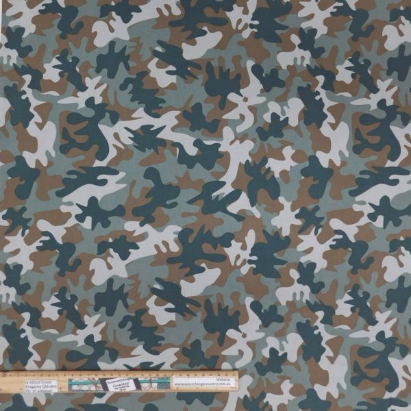 Quilting Patchwork Cotton Sewing Fabric Camouflage 1 Meter
