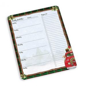 Lang Undated Weekly Meal Planner Home For Christmas 53 Sheets Notepad