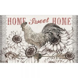 Lang Rubber Backed Floor Mat Rectangle Cardinal Rooster