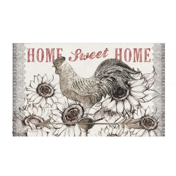 Lang Rubber Backed Floor Mat Rectangle Cardinal Rooster