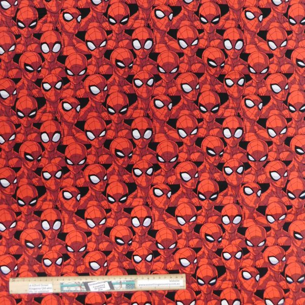 Patchwork Quilting Sewing Fabric Spiderman Sense Allover 50x55cm FQ