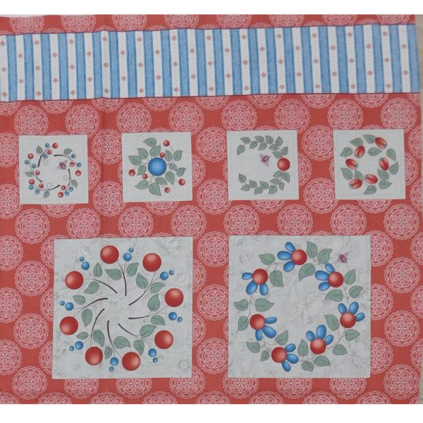 Patchwork Quilting Sewing Honey Berries Panel 60x110cm
