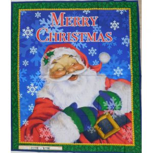 Patchwork Quilting Sewing Fabric Jolly Ol' Santa Christmas Panel 97x110cm