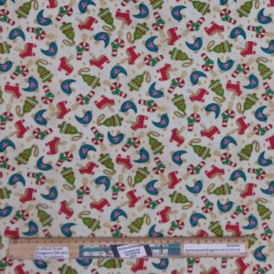 Patchwork Quilting Sewing Fabric Homemade Christmas 50x55cm FQ