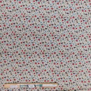 Patchwork Quilting Sewing Fabric Christmas Festive Fun 50x55cm FQ