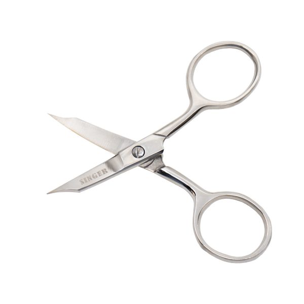 Singer 4 Inch Curved Microtip Embroidery Scissors
