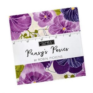 Moda Quilting Patchwork Charm Pack Pansys Posies 5 Inch Fabrics