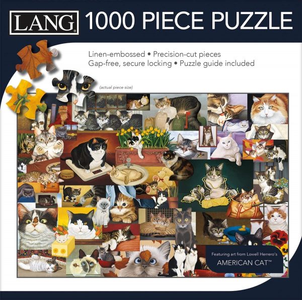Lang Jigsaw Puzzle 1000 Piece American Cat