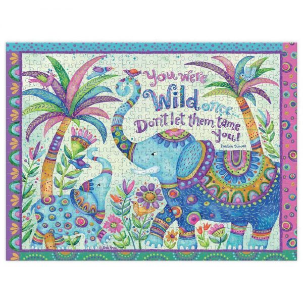 Lang Jigsaw Puzzle 500 Piece Eclectic Elephants