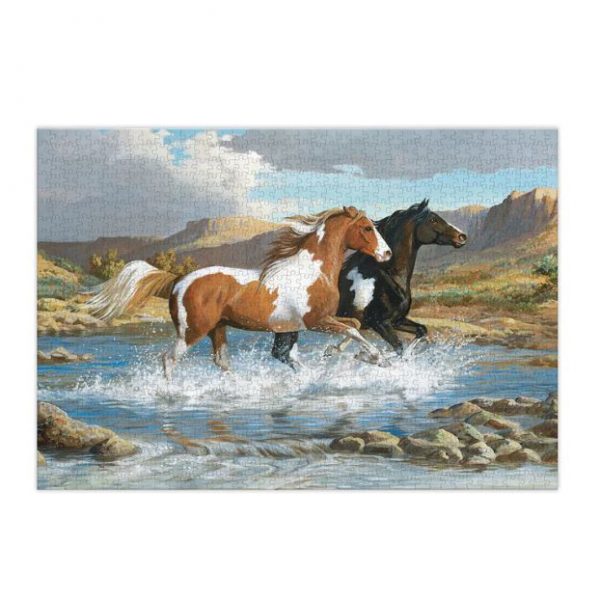 Lang Jigsaw Puzzle 1000 Piece Stream Canter Horses