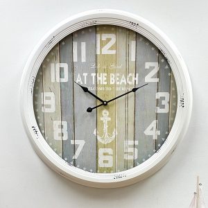 Clock French Country Wall Hanging Life at the Beach 60cm