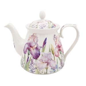Elegant Kitchen Teapot Iris China Tea Pot 1 Litre