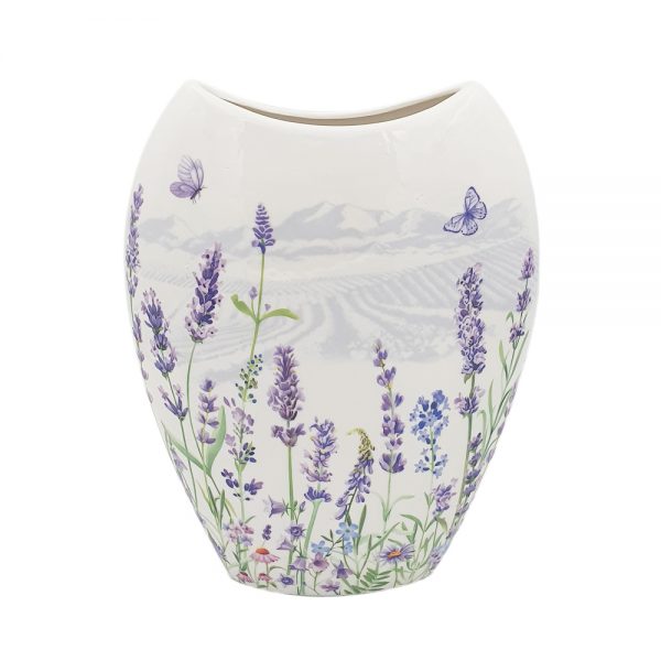 Elegant China Country Lavender Farm Vase China