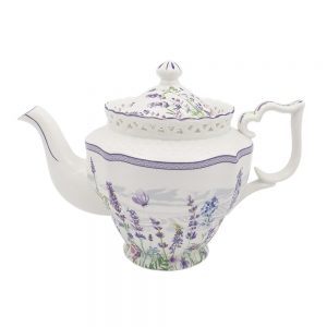 Elegant Kitchen Teapot Lavender Farm China Tea Pot 1 Litre