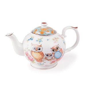 Elegant Kitchen Teapot Owls China Tea Pot 370ml