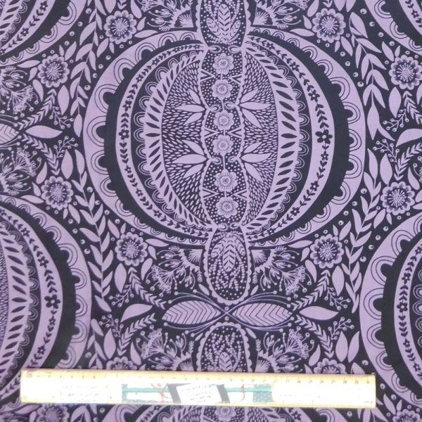 Patchwork Quilting Sewing Fabric Purple Propagate 50x55cm FQ