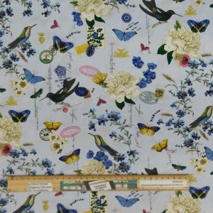 Quilting Patchwork Sewing Fabric Butterfly Scrapbook 1 Meter