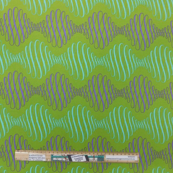 Patchwork Quilting Sewing Fabric Tula Pink Pistachio 50x55cm FQ