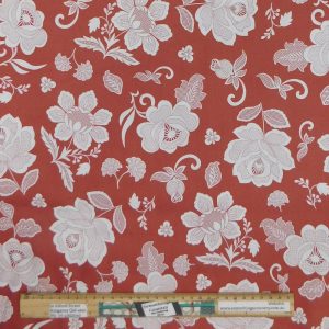 Quilting Patchwork Sewing Fabric Floral Lace Currant 1 Meter