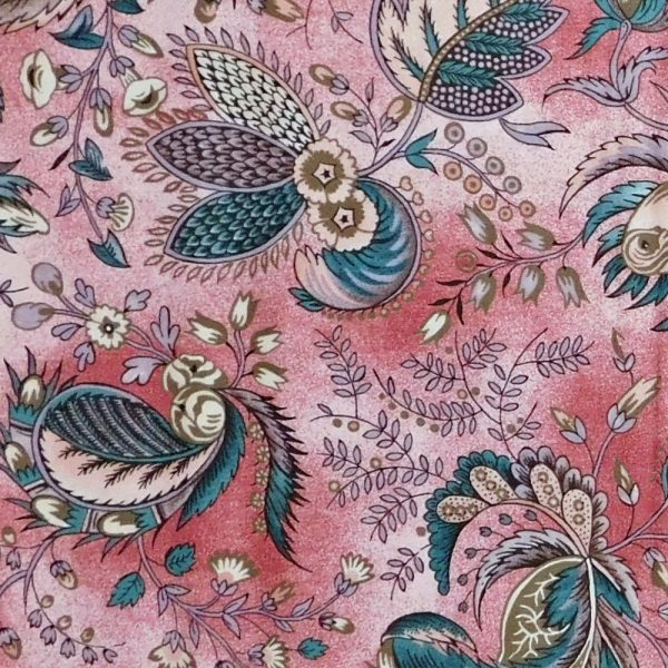 Patchwork Quilting Sewing Fabric Large Floral Pink 50x55cm FQ
