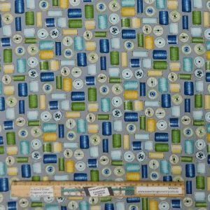 Patchwork Quilting Sewing Fabric Sewing Room Threads 50x55cm FQ