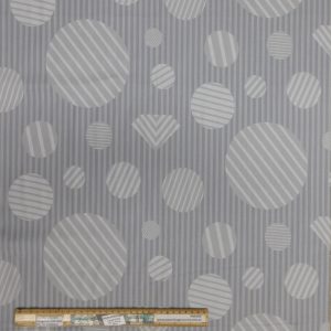 Patchwork Quilting Sewing Fabric Grey Geometric Lines 50x55cm FQ