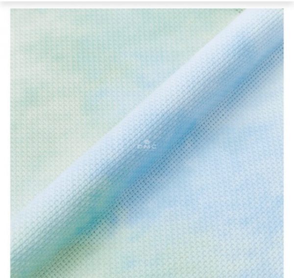 DMC Cross X Stitch Aida Cloth Morning Dew 14ct Size 38x45cm Fabric Precut