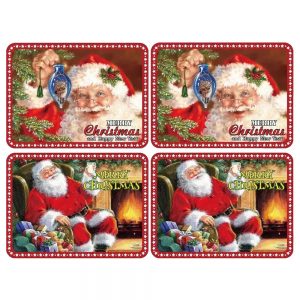 Country Kitchen Dining Christmas Cork Back Placemats Set 4