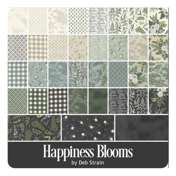 Moda Quilting Patchwork Charm Pack Happiness Blooms 5 Inch Fabrics