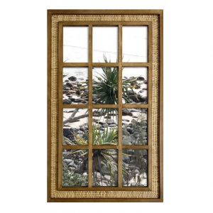 French Country Rustic Wooden 6x4 12 Pandanus Photo Frame Collage