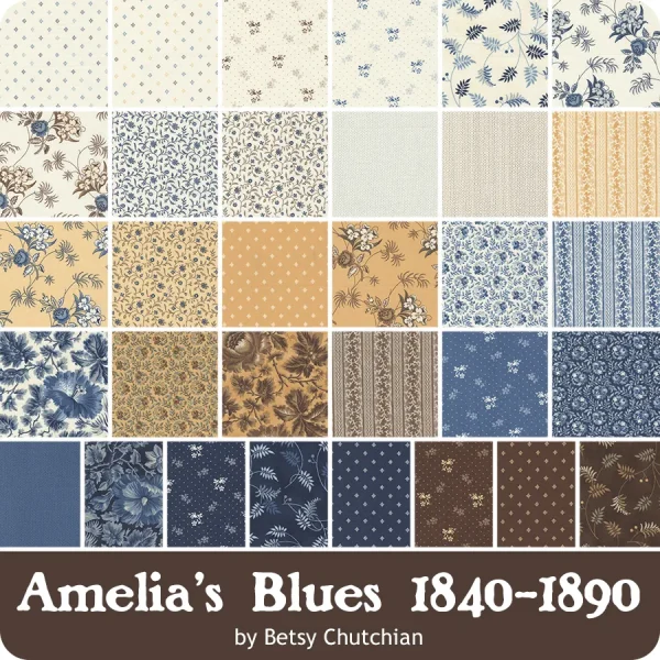 Moda Quilting Patchwork Amelias Blues Layer Cake 10 Inch Fabrics