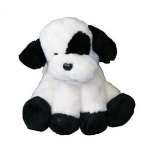 Hopscotch Lovely Soft Fluffy CONNIE Black and White Dog Large