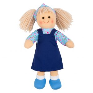 Hopscotch Soft Rag Doll IVY Dressed Girl Doll Medium 25cm